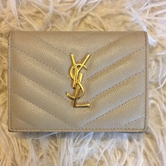 YSL Wallet in Sea Salt colour - Picture 2 of 13